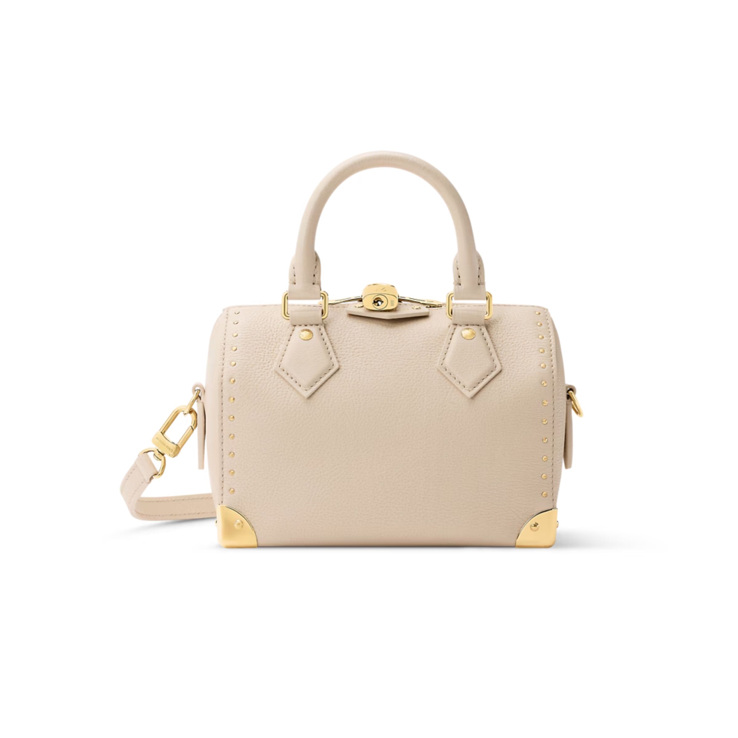 Louis Vuitton Speedy Trunk Almond Calfskin 20.5cm M29876