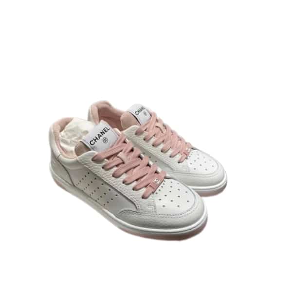 Chanel Runner Trainer Sneakers White And Pink G35934
