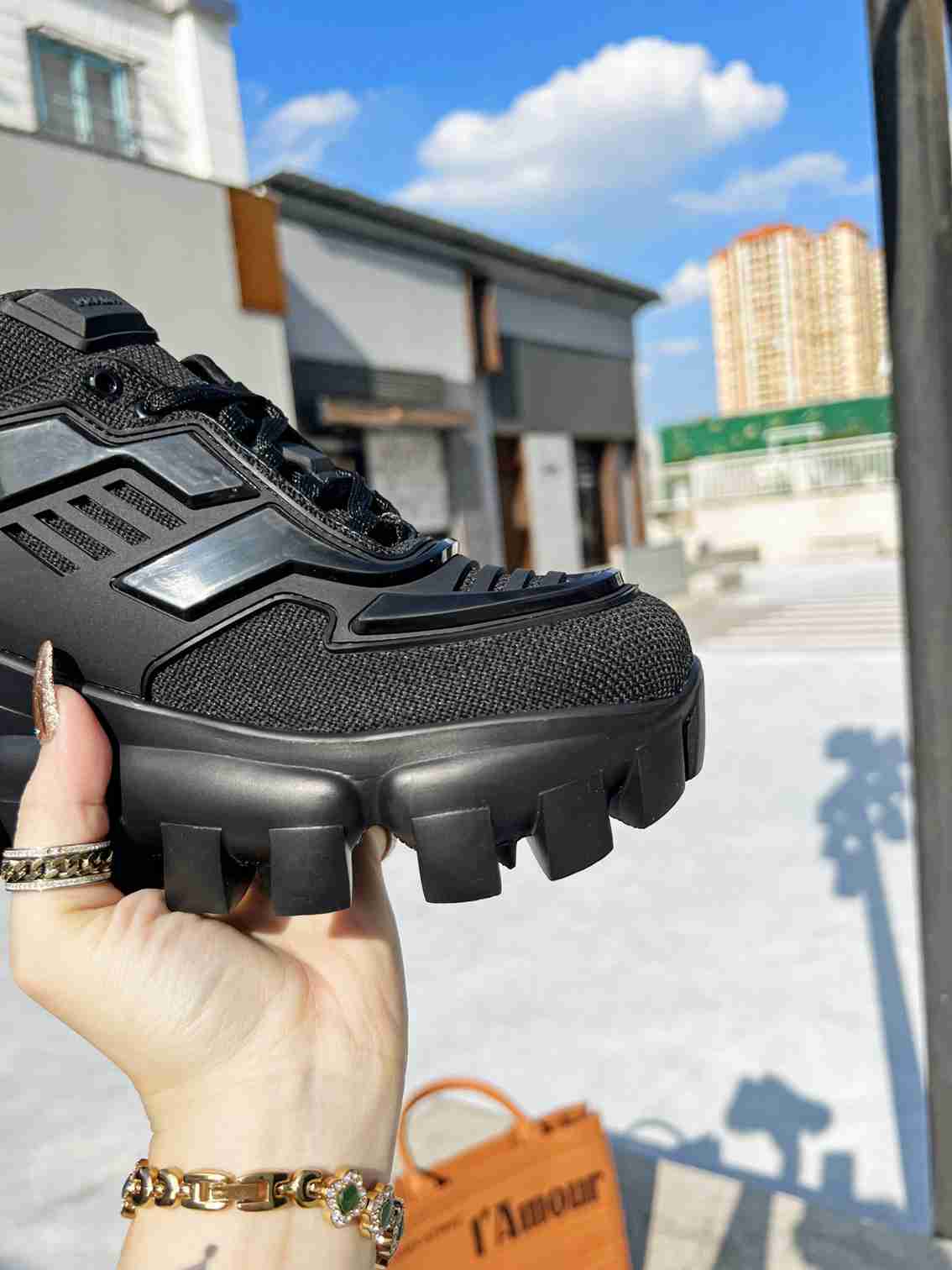 Prada Cloudbust Thunder Sneakers Black 1E819L3Kr2F0002F050