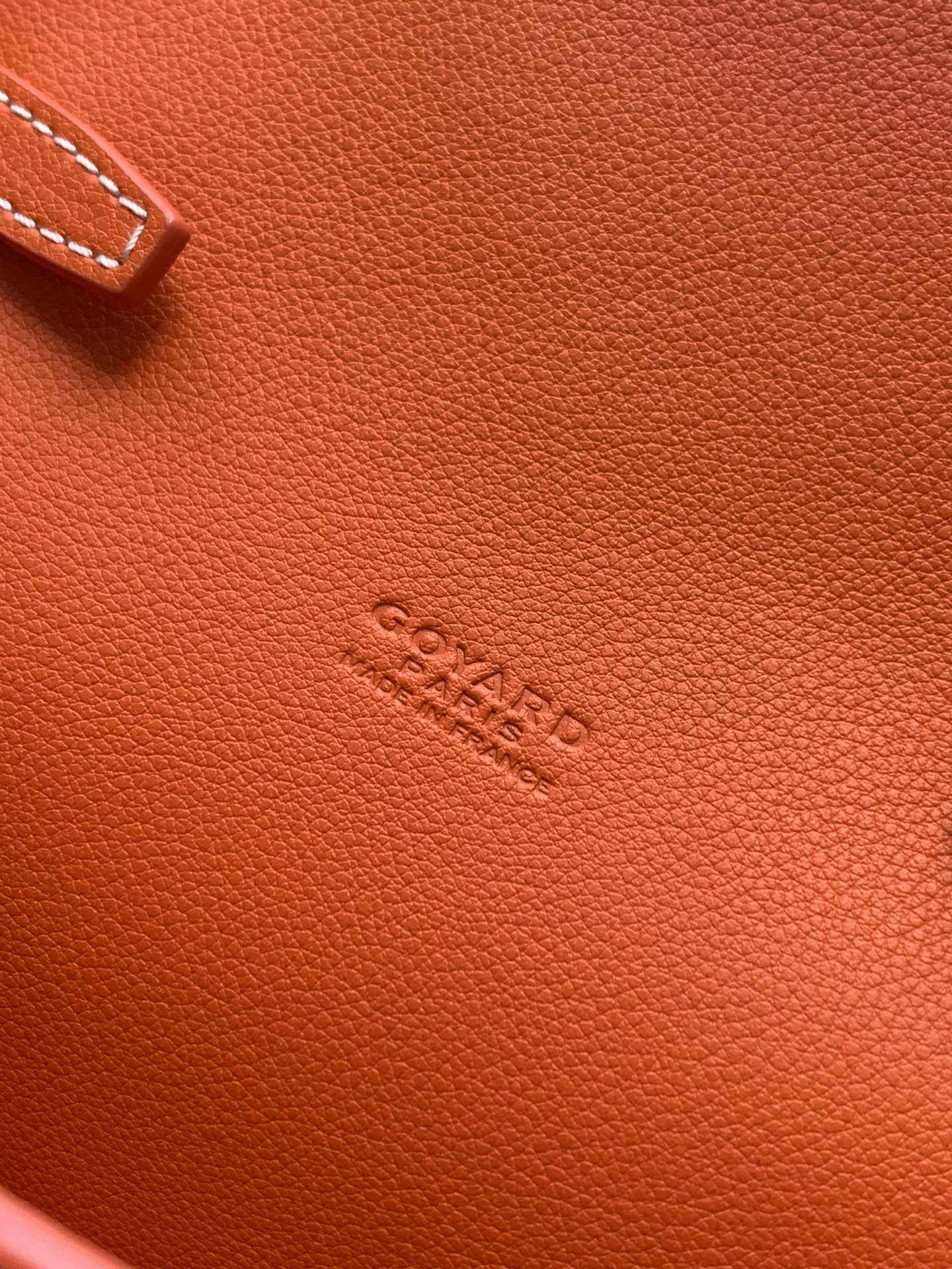 Goyard Chypre Wallet-Pouch 21 Cm Orange Goyardine Canvas And Calfskin