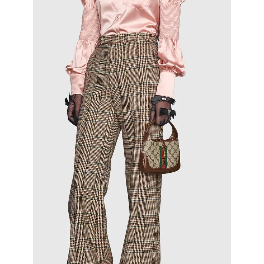Gucci Jackie 1961 Mini Shoulder Bag in GG Canvas 19cm