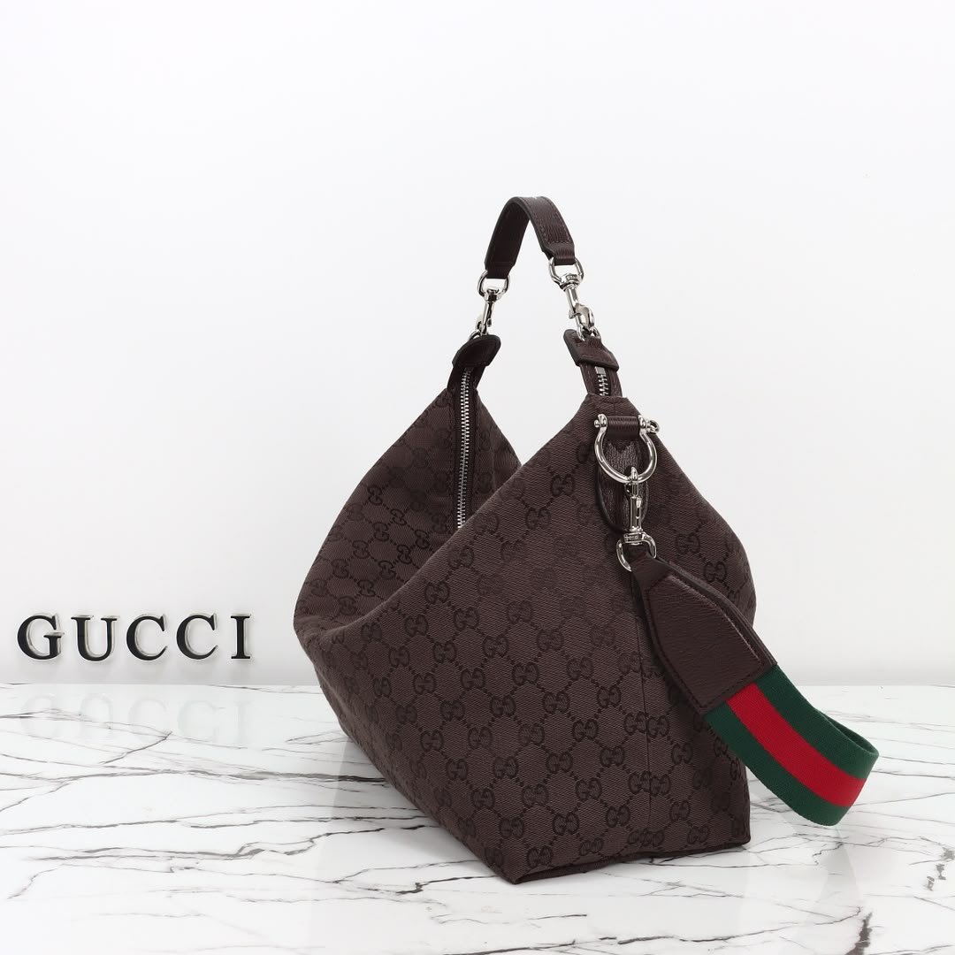 Gucci Brera Medium Crossbody Bag 33cm/13in Brown 866938