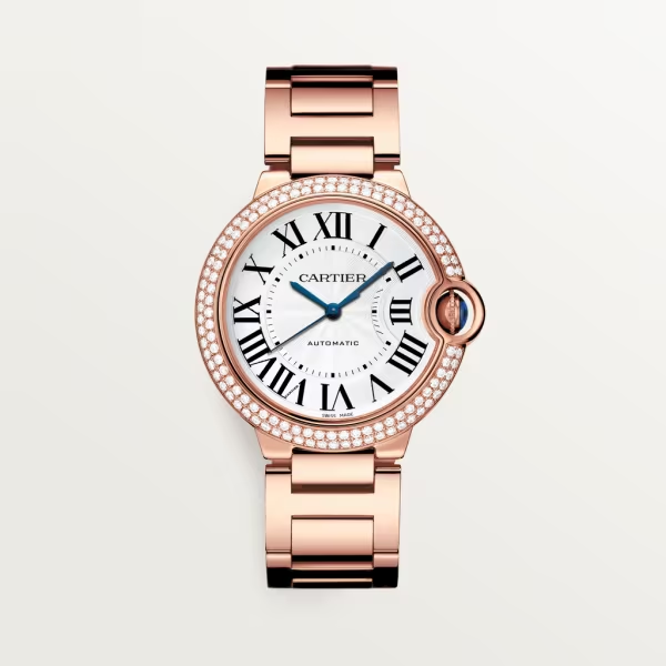 CARTIER BALLON BLEU Diamond Rose Gold 36mm