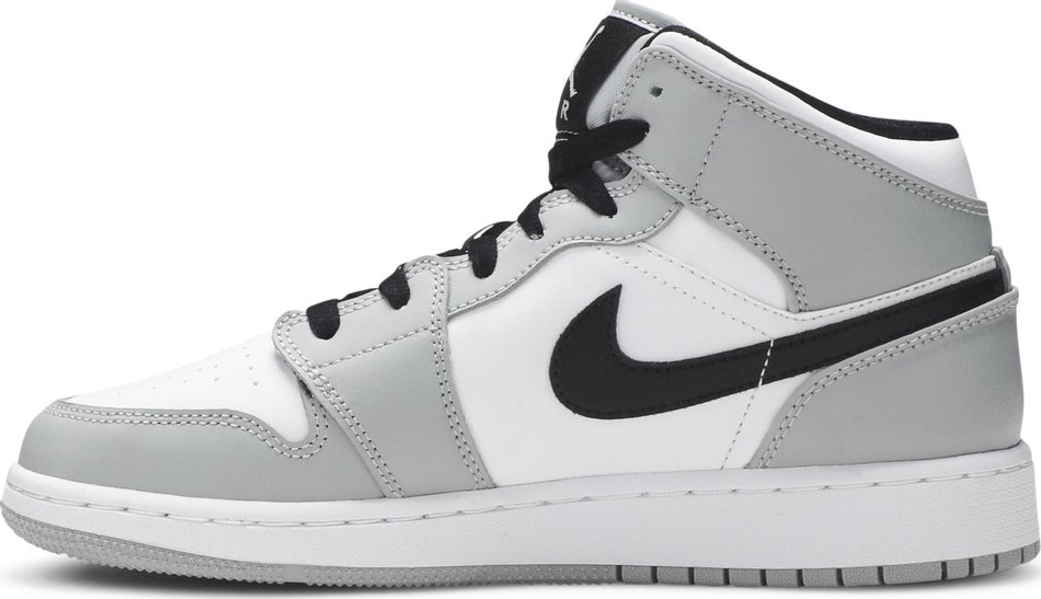 Air Jordan 1 Mid GS Light Smoke Grey 554725-092