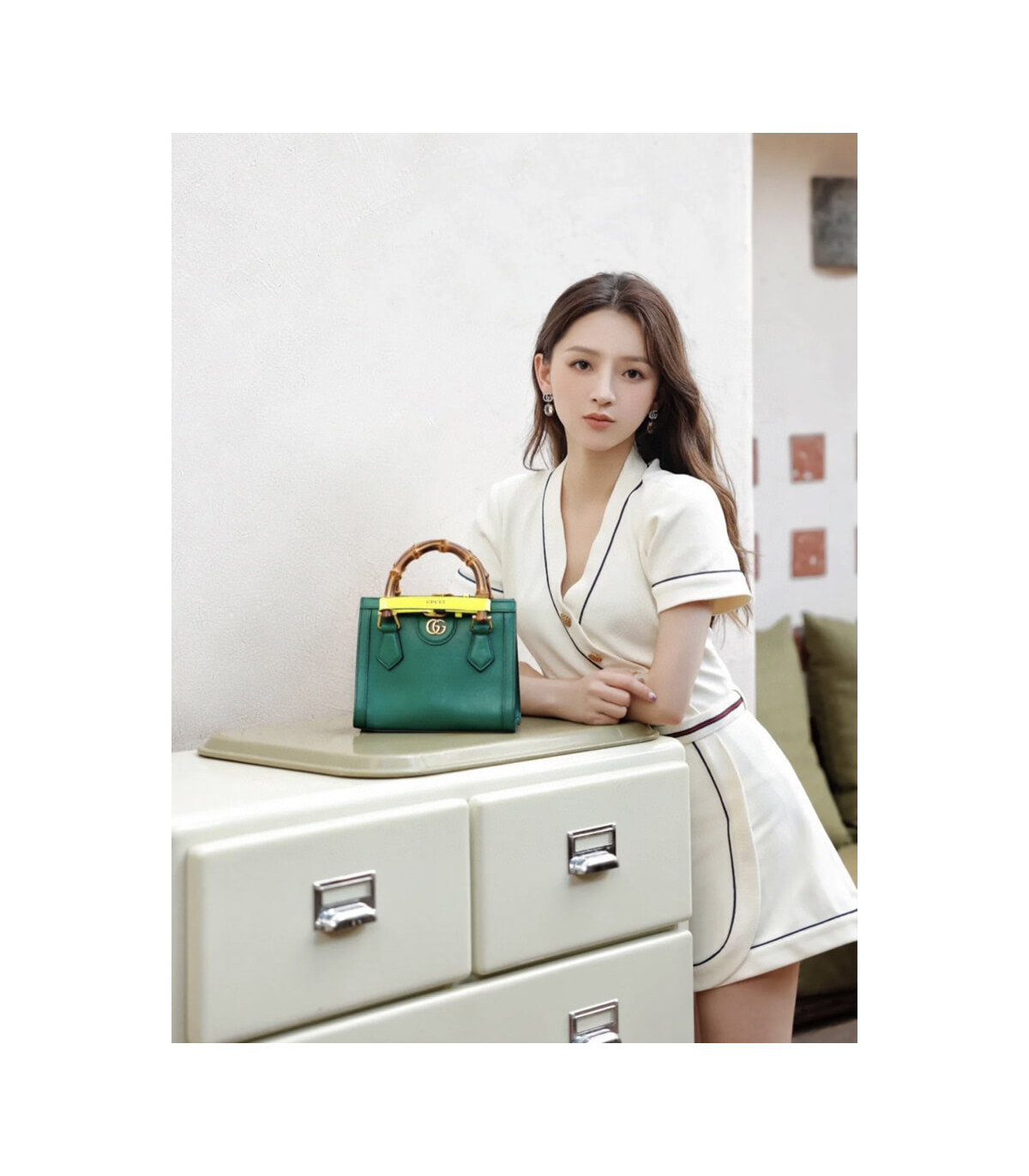 Gucci Diana Mini Tote Bag Green