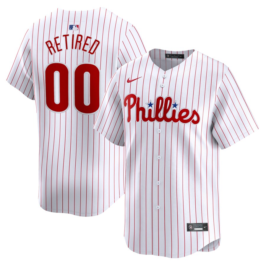 Philadelphia Phillies Home Limited Pick-A-Player Retired Roster Jersey White
