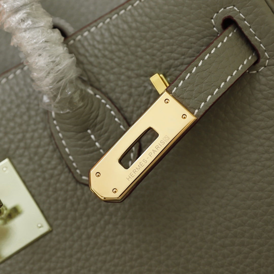 Hermes Birkin Bag 30 Olive Togo Gold Hardware