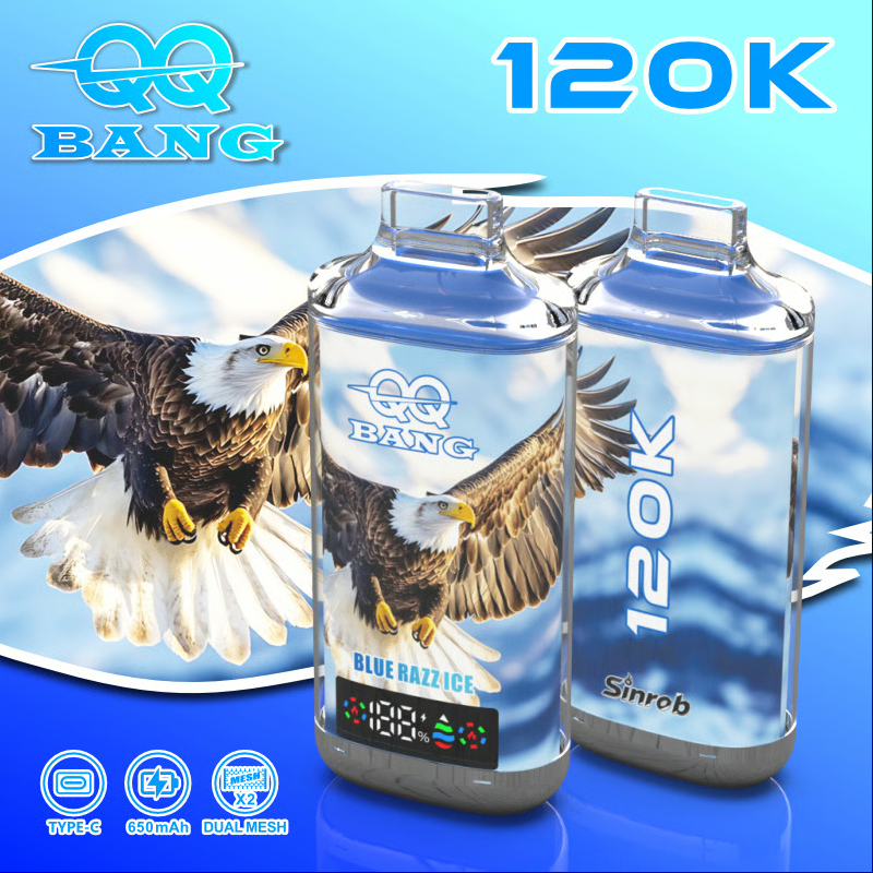 QQ BANG 120K Puffs Prefilled Hookah Vape |  Rechargeable