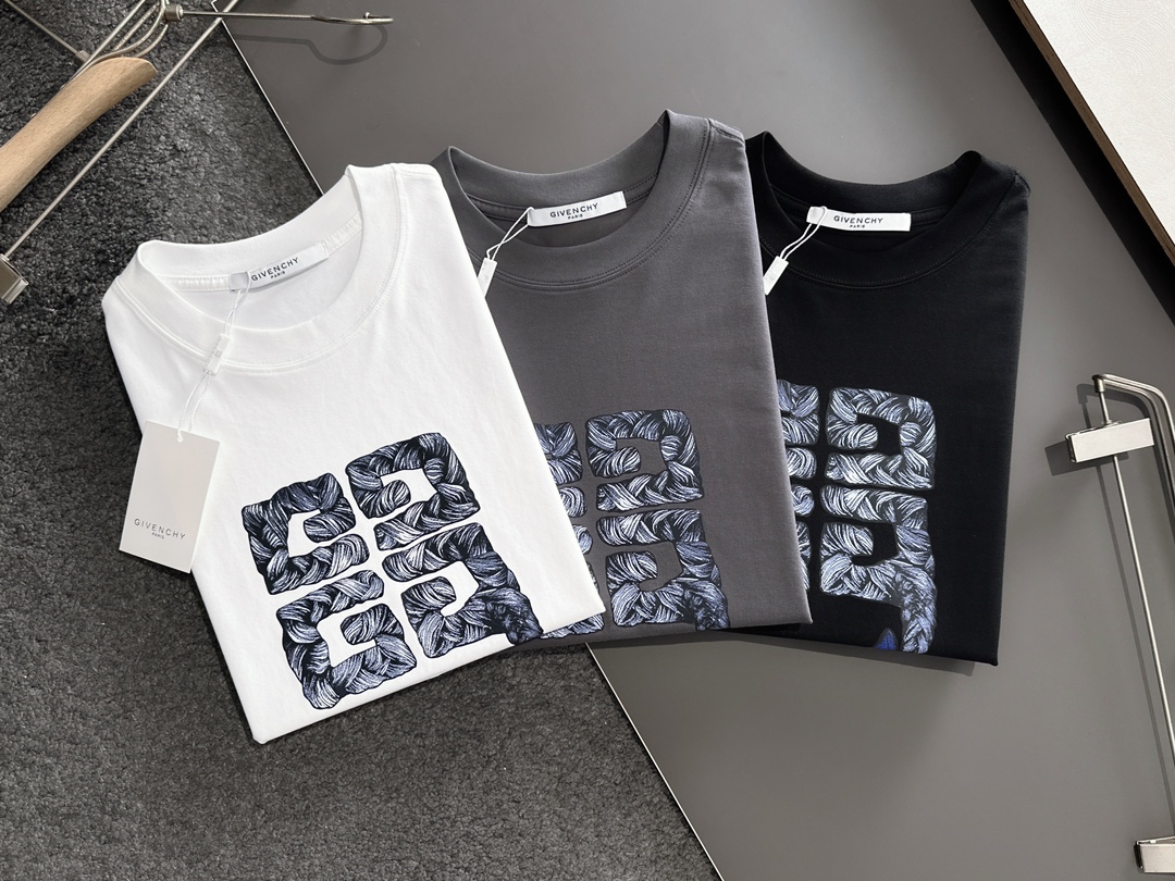 GVC Autumn/Winter round neck fashion short sleeve T-shirt-white