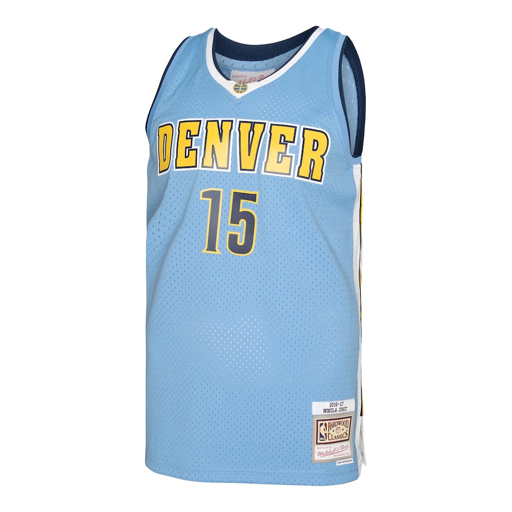 Men's Denver Nuggets Nikola Jokic Mitchell & Ness Light Blue 2016/17 Swingman Jersey