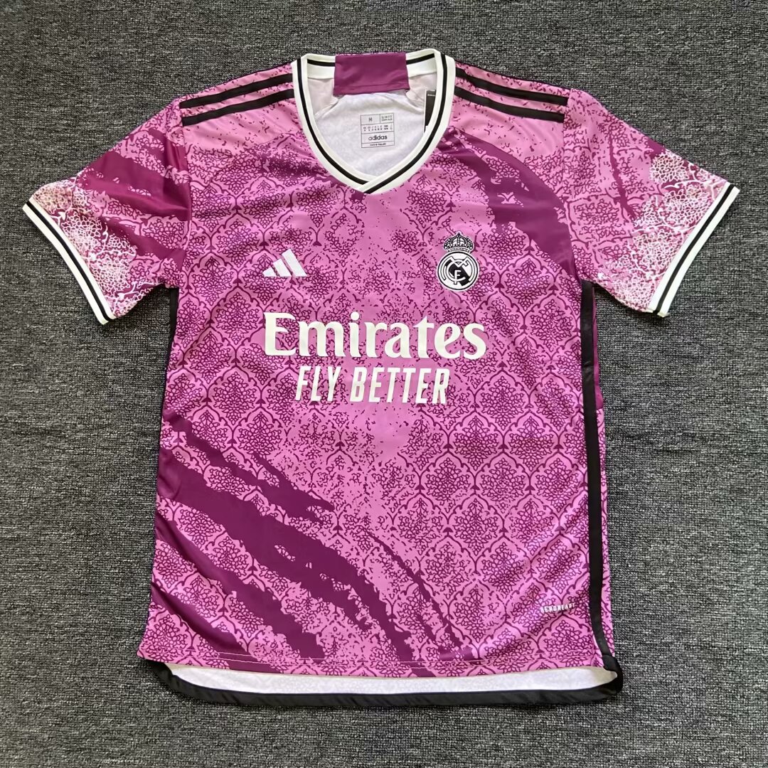 2024/2025 Real Madrid Pink Special Edition Football Shirt 1:1 Thai Quality