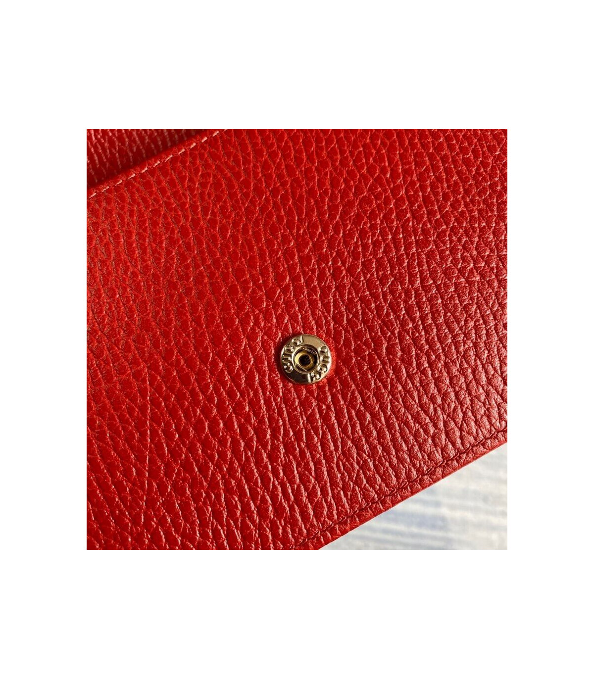 Gucci GG Interlocking Wallet On Chain Red