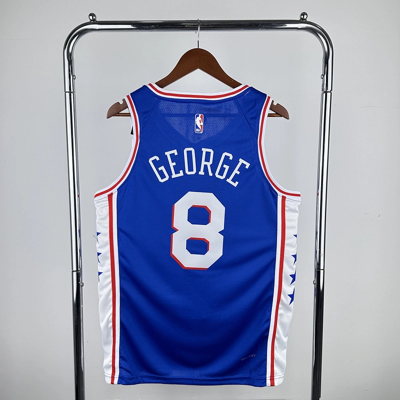 2023 NBA Philadelphia 76ers 8 GEORGE Basketball Jersey
