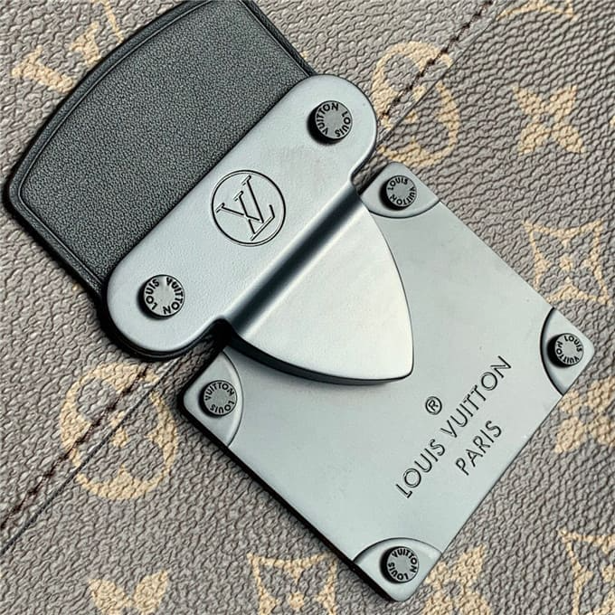 Louis Vuitton S Lock A4 Pouch Brown 28Cm M80560