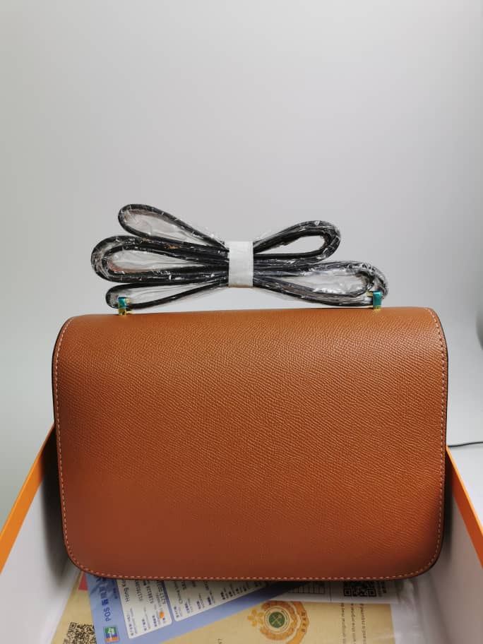 Hermes Constance 24 Togo Leather Gold Hardware Brown 24cm