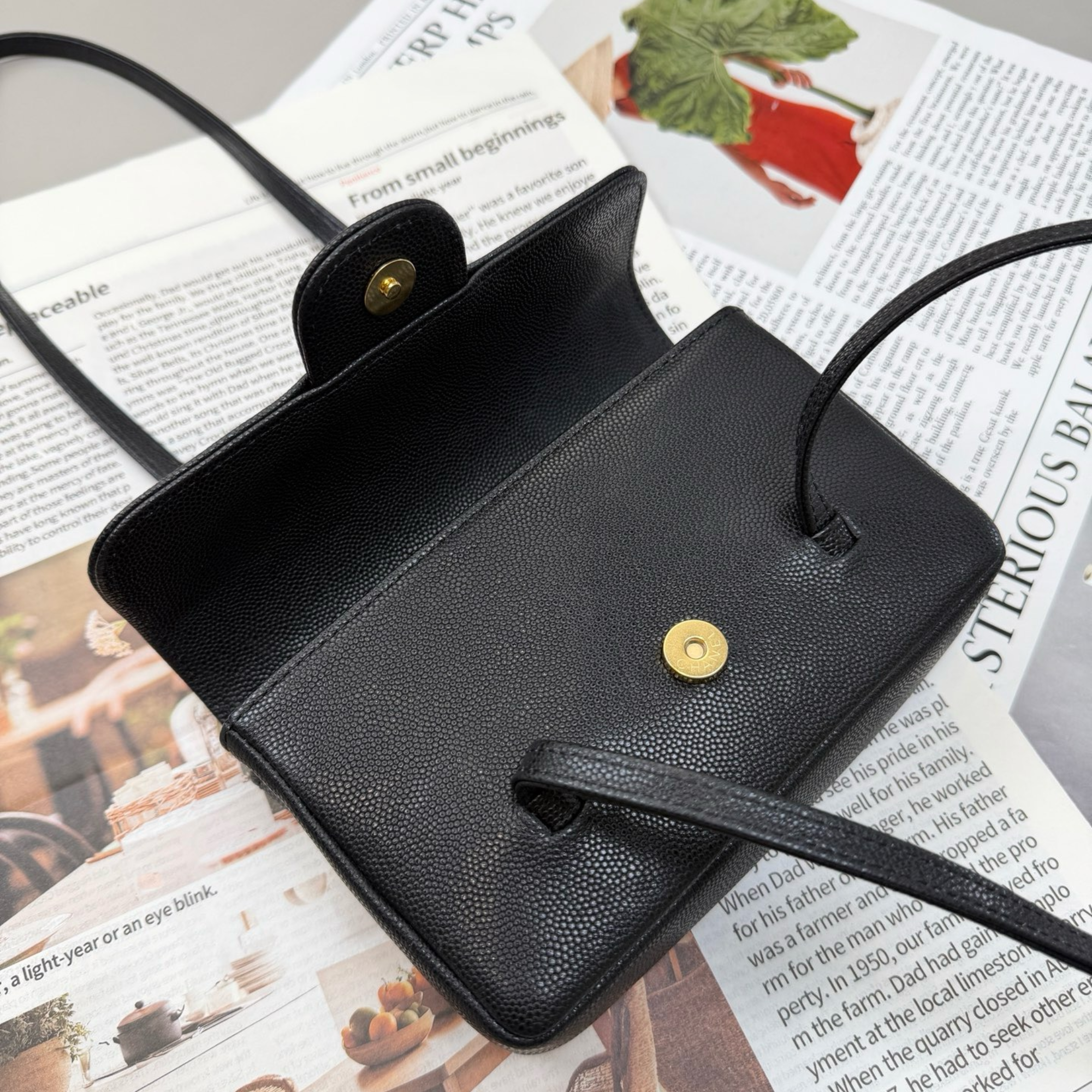 Chanel Clutch Black Bag 17cm/6.7in