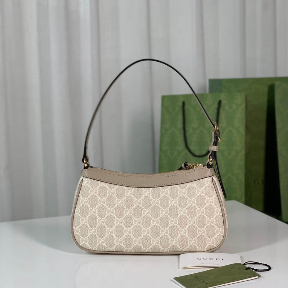 Gucci Ophidia GG Small Handbag Beige/Ebony 25cm/9.8in