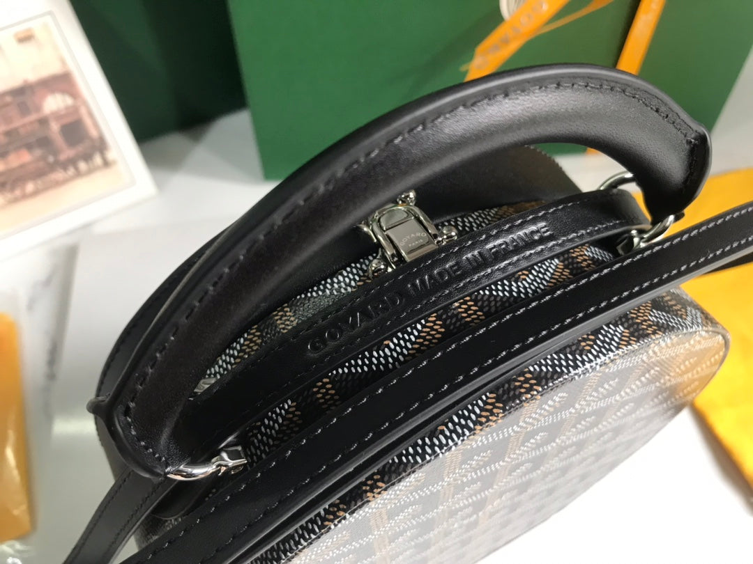 Goyard The Alto Hatbox Trunk Bag 18Cm Black Canvas