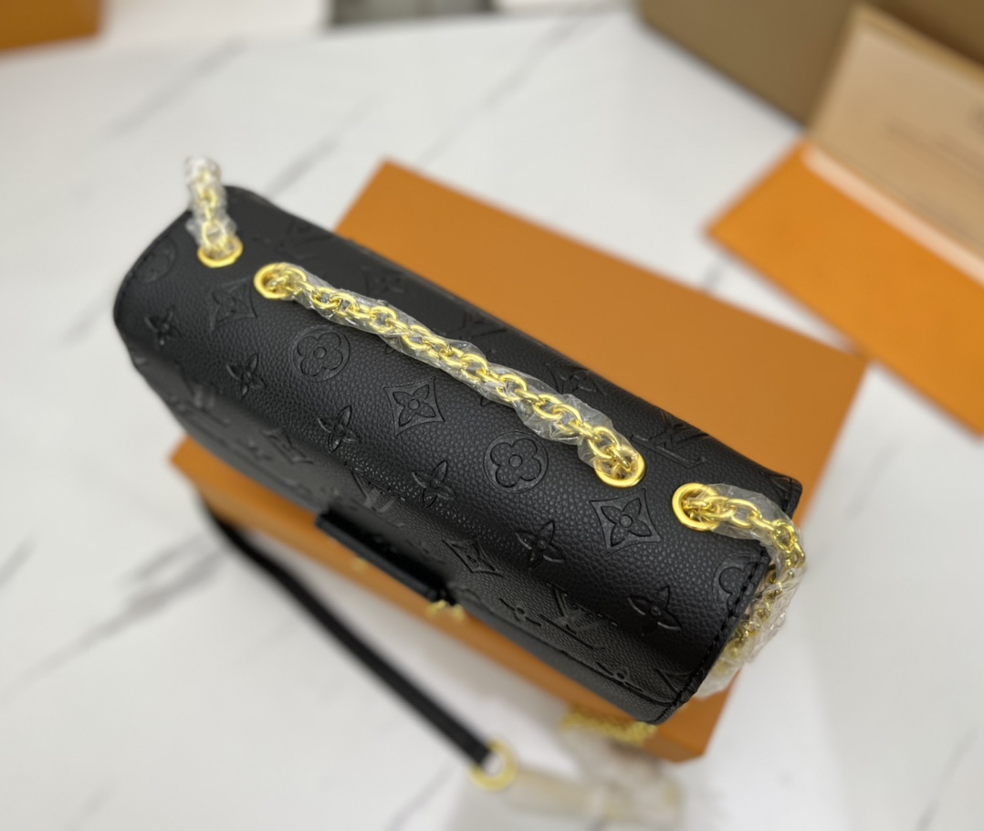 Louis Vuitton Marceau Black Leather Bag M46200