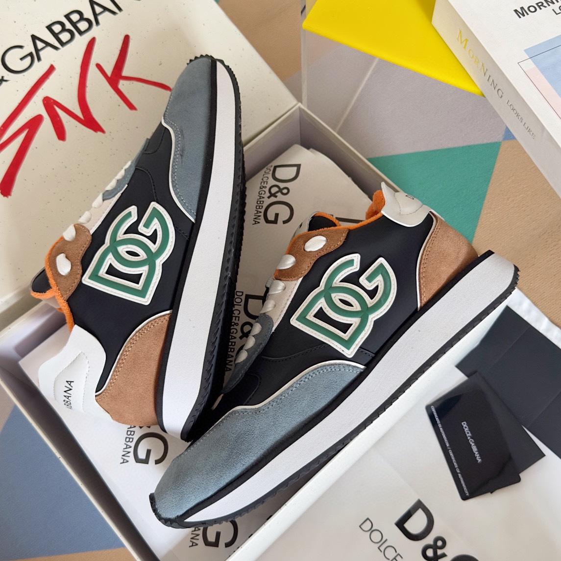 DOLCE & GABBANA Mixed-material DG CUSHION sneakers
