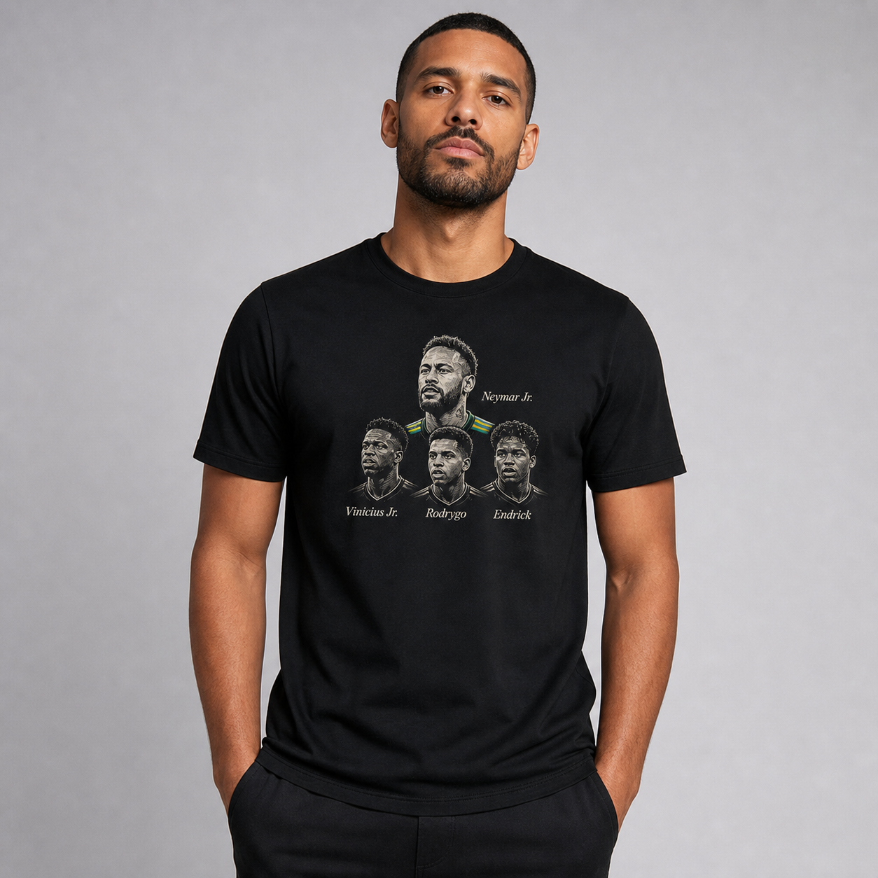 Brazilian Player Pure Cotton T-Shirt – Limited-Time Offer