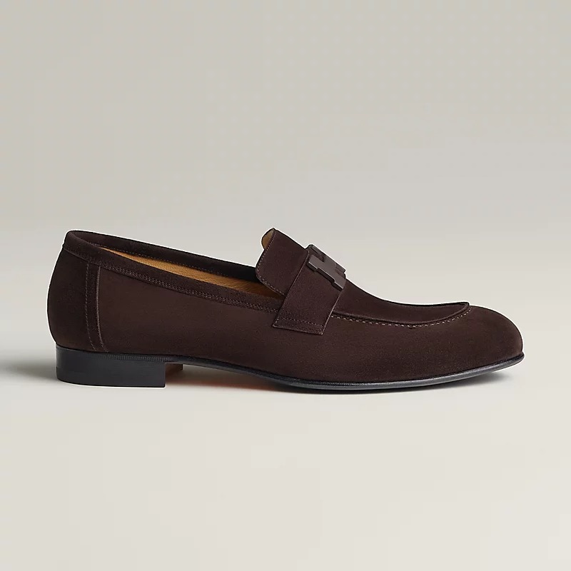 HERMES PARIS LOAFER MARRON EBENE
