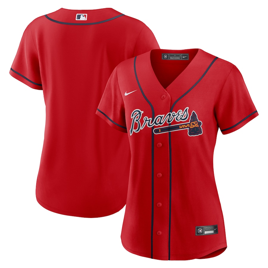 Atlanta Braves Women's Alternate Team Jersey Red