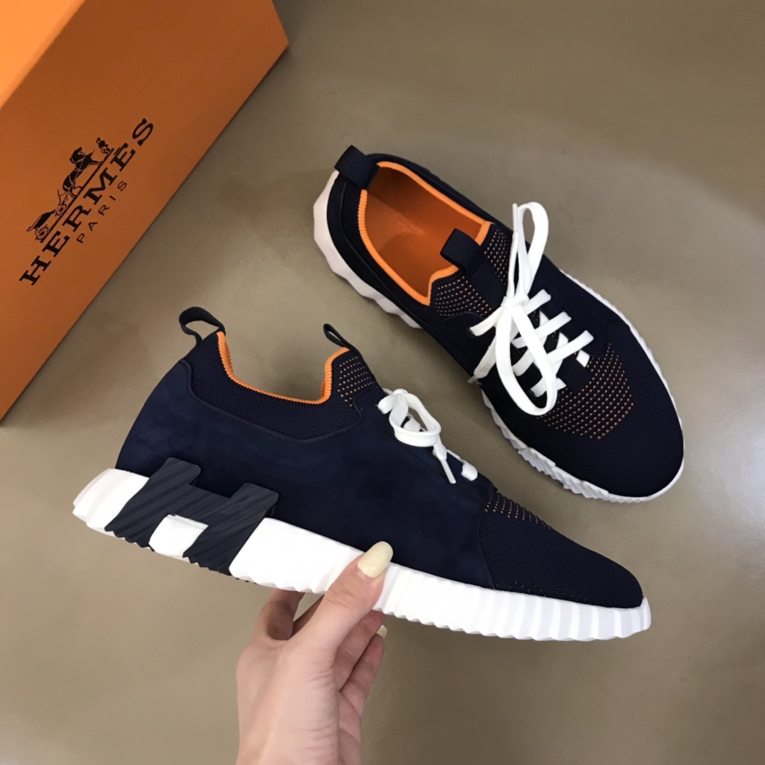 HERMES DEPART SNEAKER DARK BLUE