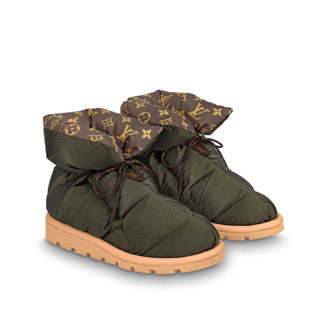 Louis Vuitton Pillow Comfort Ankle Boot Kaki 1A8T3L