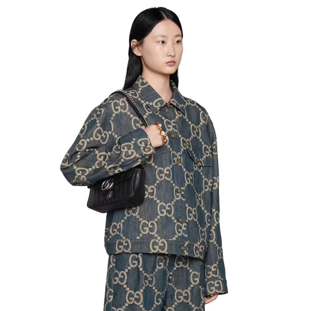 Gucci GG Marmont Mini Shoulder Bag Black