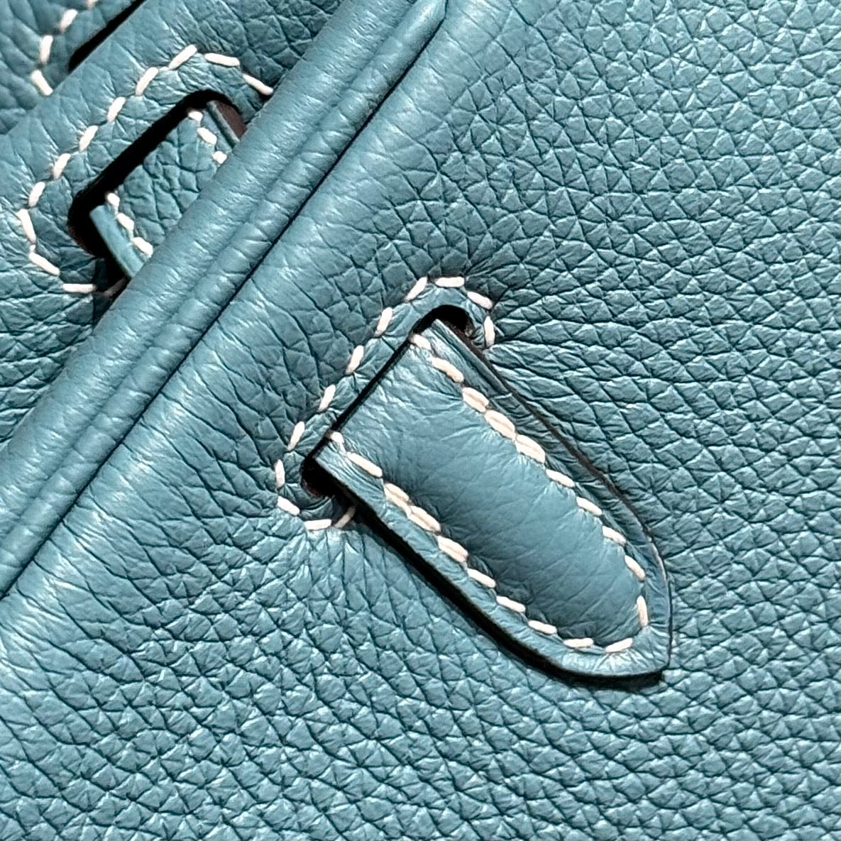 Hermes Birkin 25Cm Teal Green Togo Leather Silver Hardware 237510