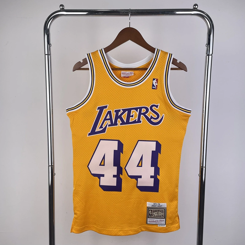 1971-72 NBA Lakers  44 WEST Basketball Jersey