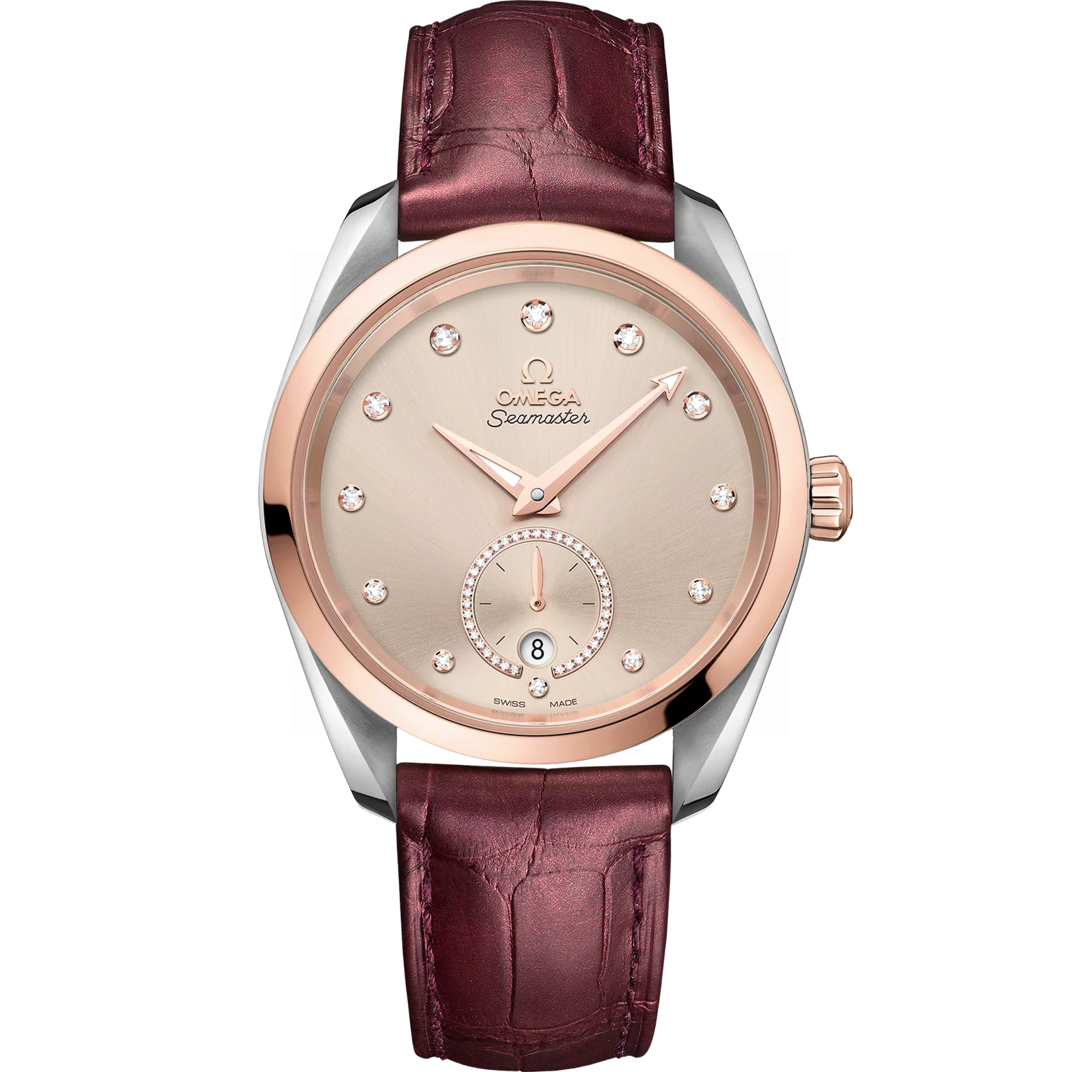 Omega Seamaster Aqua Terra 150M 38 mm Linen Dial Stainless Steel and  Sedna™ 18k Rose Gold Strap 220.23.38.20.59.001