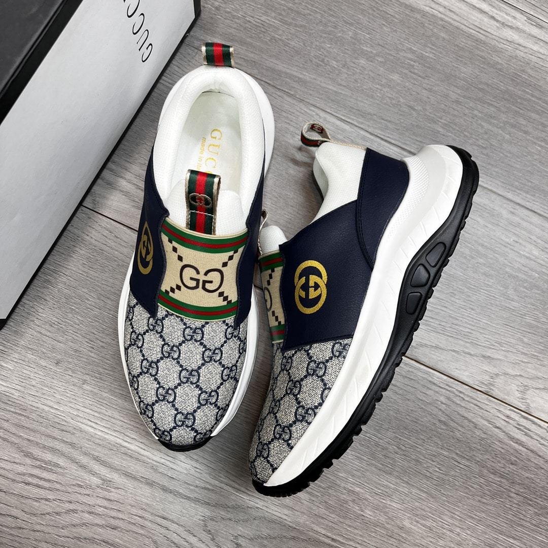 Gucci Sneaker Gg Canvas Blue White