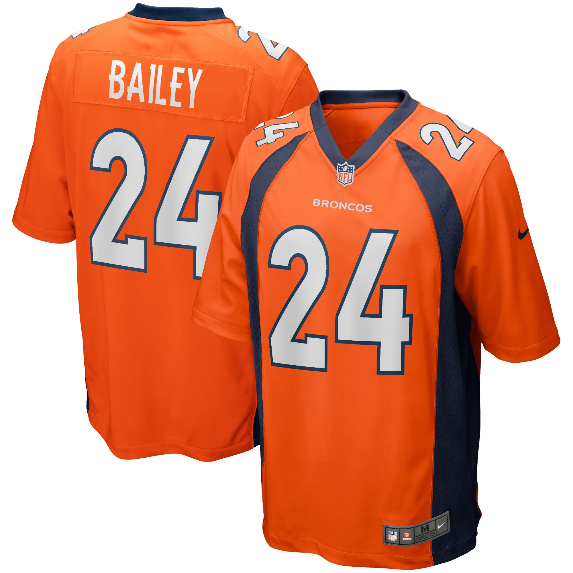 Champ Bailey Denver Broncos Nike Game Retired Player Jersey - Orange