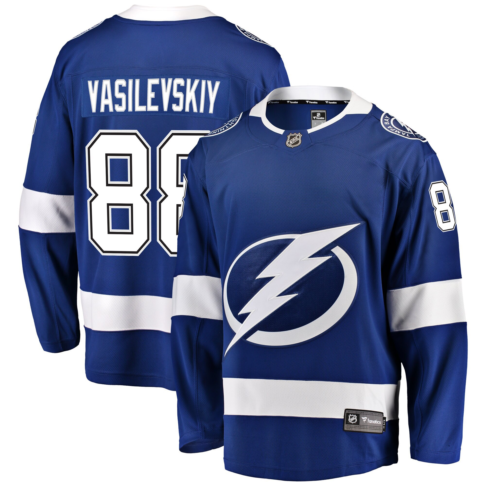 Andrei Vasilevskiy Tampa Bay Lightning Fanatics Home Premier Breakaway Player Jersey – Blue