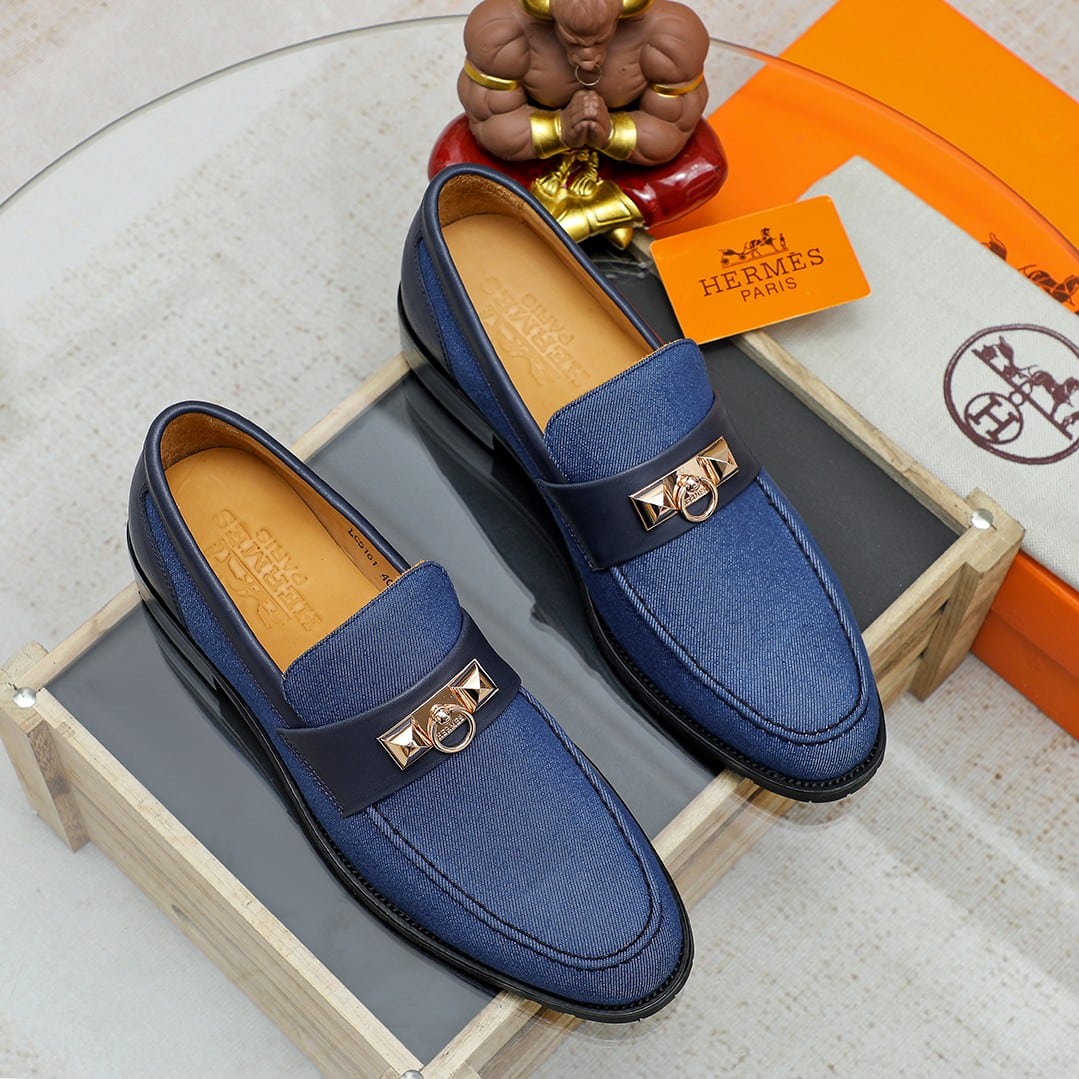 Hermes Blaise Loafer Blue