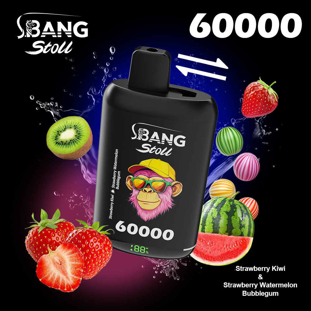 Bang Stoll 60K Puffs 2-in-1 Prefilled Vape | Dual Flavor, Rechargeable