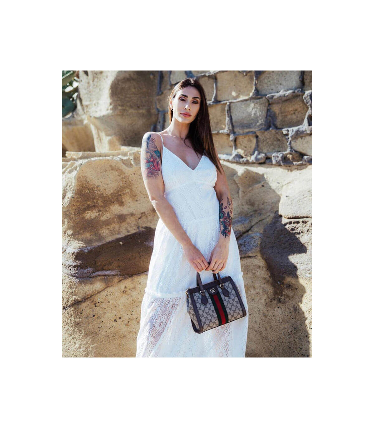 Gucci Ophidia GG Supreme Small Top Handle Tote Bag 24cm/9.4in