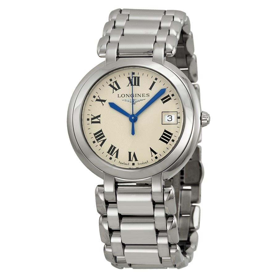 【Super Clone】Longines Women's L81144716 PrimaLuna Stainless Steel Watch