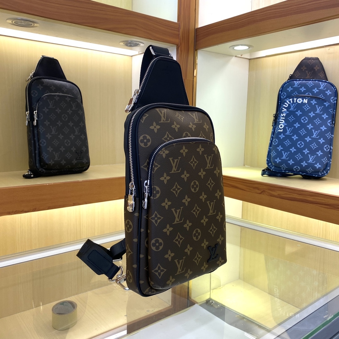 Louis Vuitton Avenue Slingbag Nm Monogram Macassar 31Cm M46327