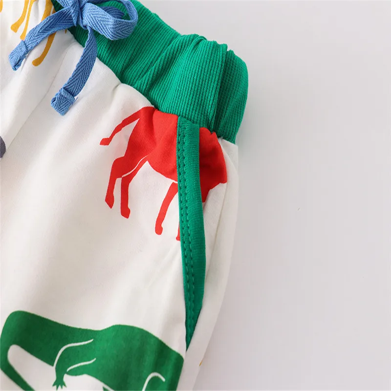 Knitted Jungle print Shorts