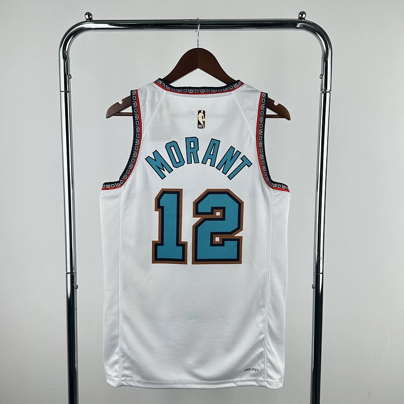 2025 NBA Memphis Grizzlies 12 MORANT Basketball Jersey