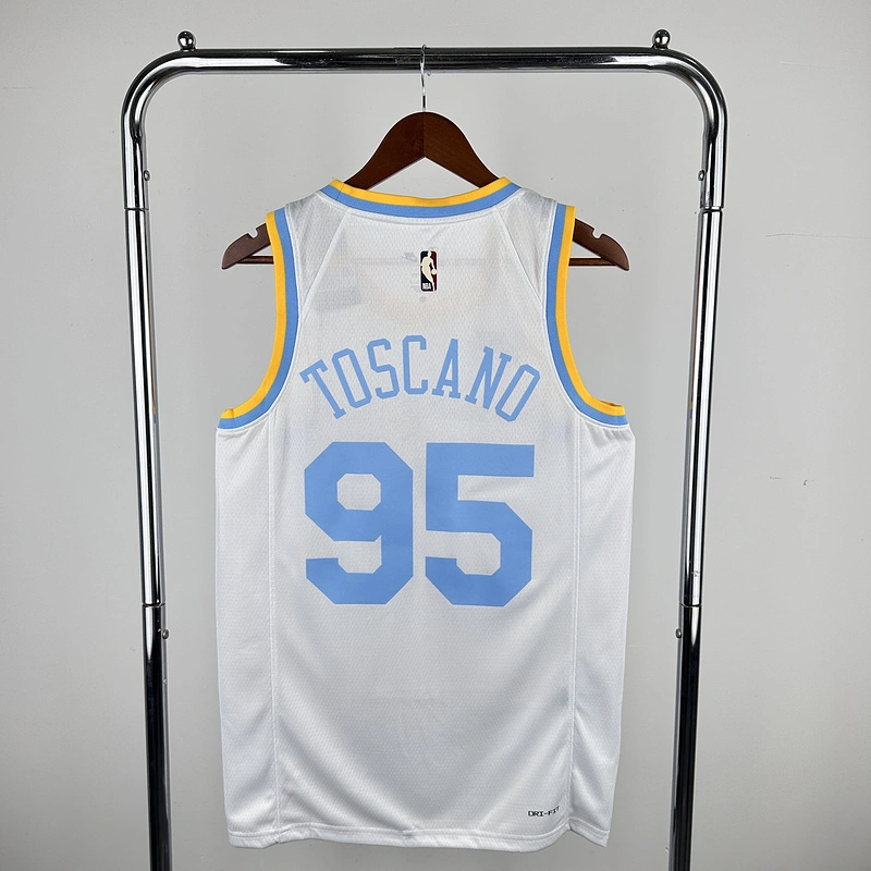 2023 NBA Lakers 95 TOSCANO Basketball Jersey