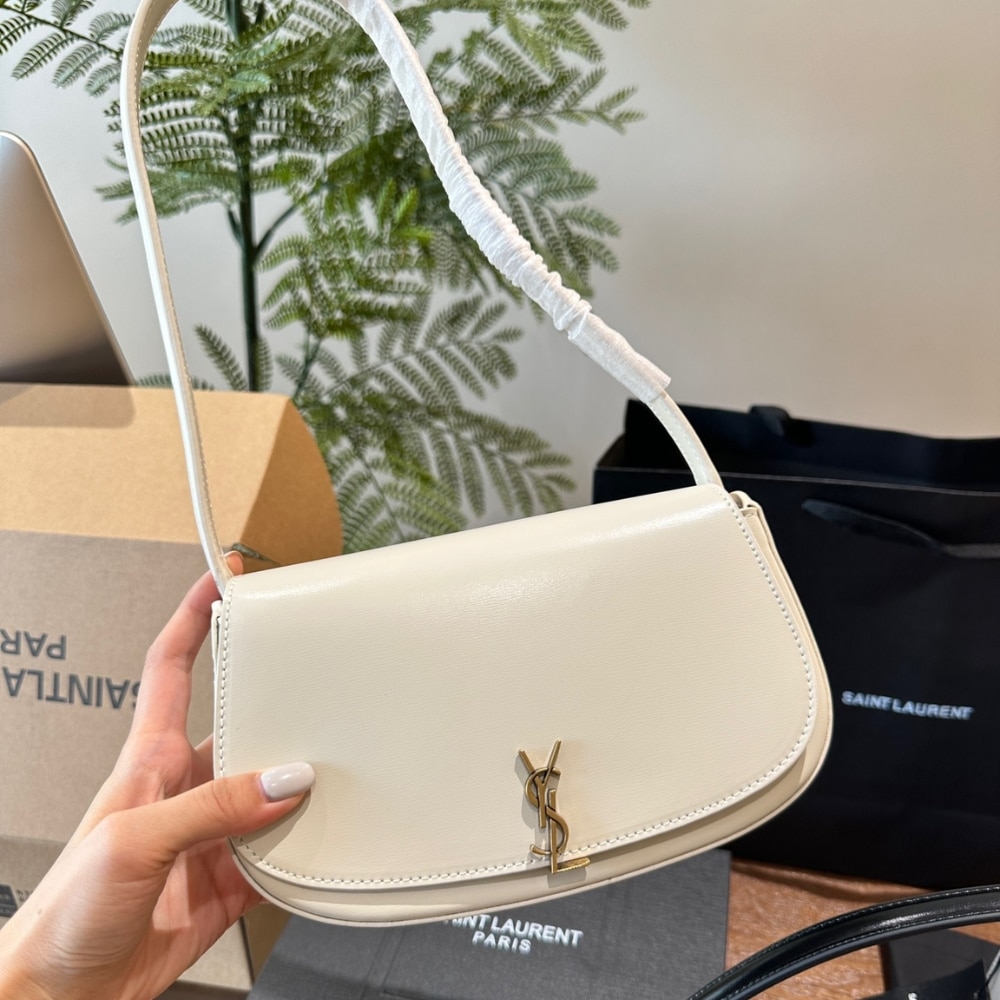 Saint Laurent Mini Voltaire In Box White 17Cm