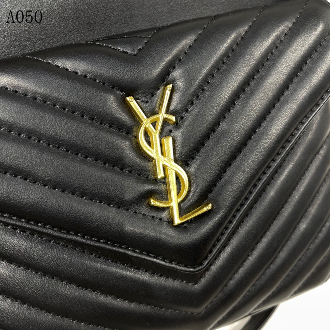 Saint Laurent Joe Backpack In Black Gold 29Cm
