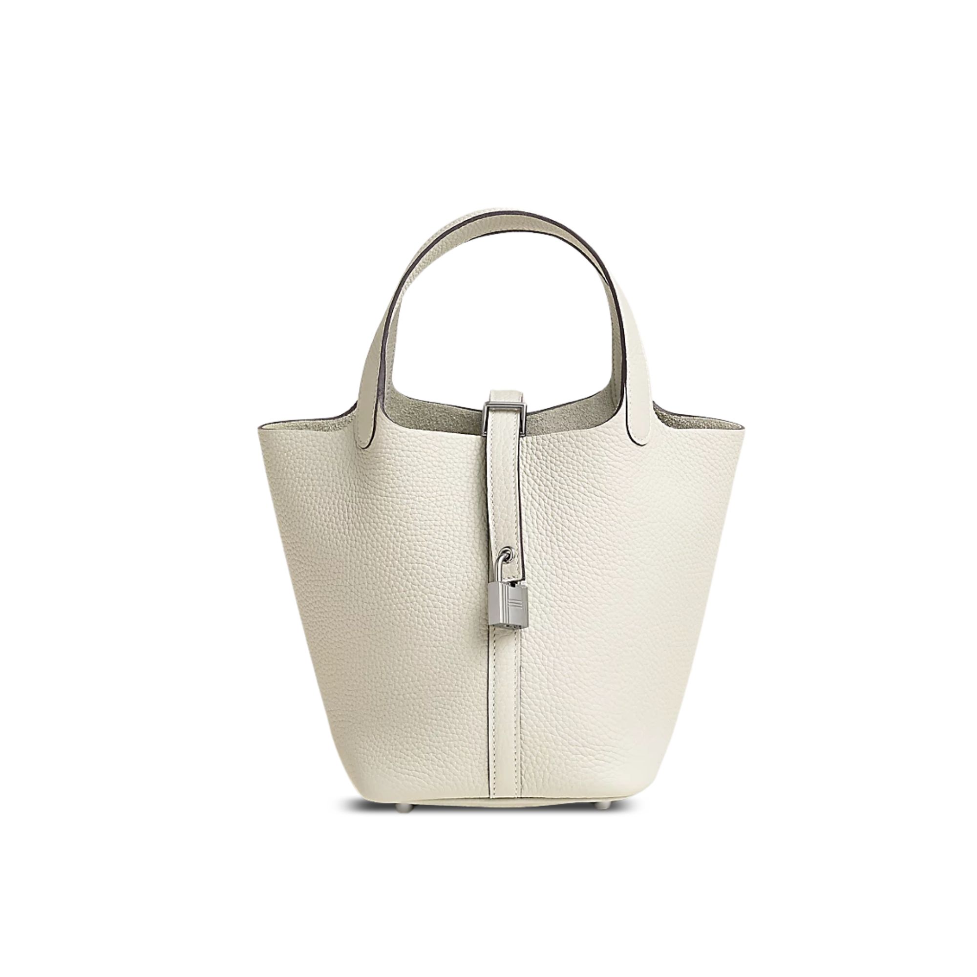 Hermes Picotin Lock 18Cm White