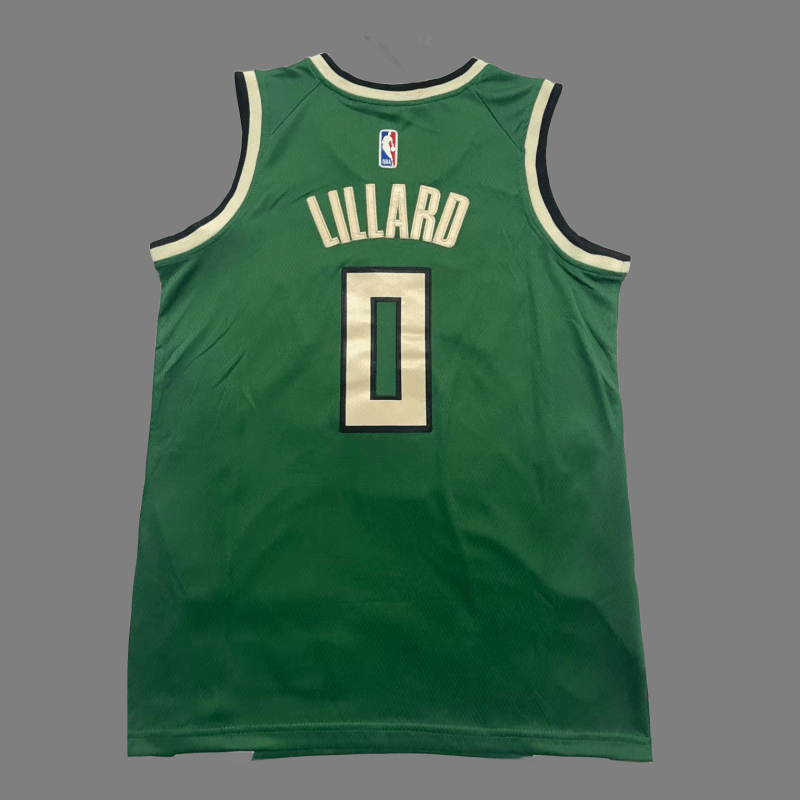 Milwaukee Bucks Damian Lillard Black  2023-2024 seasonJersey