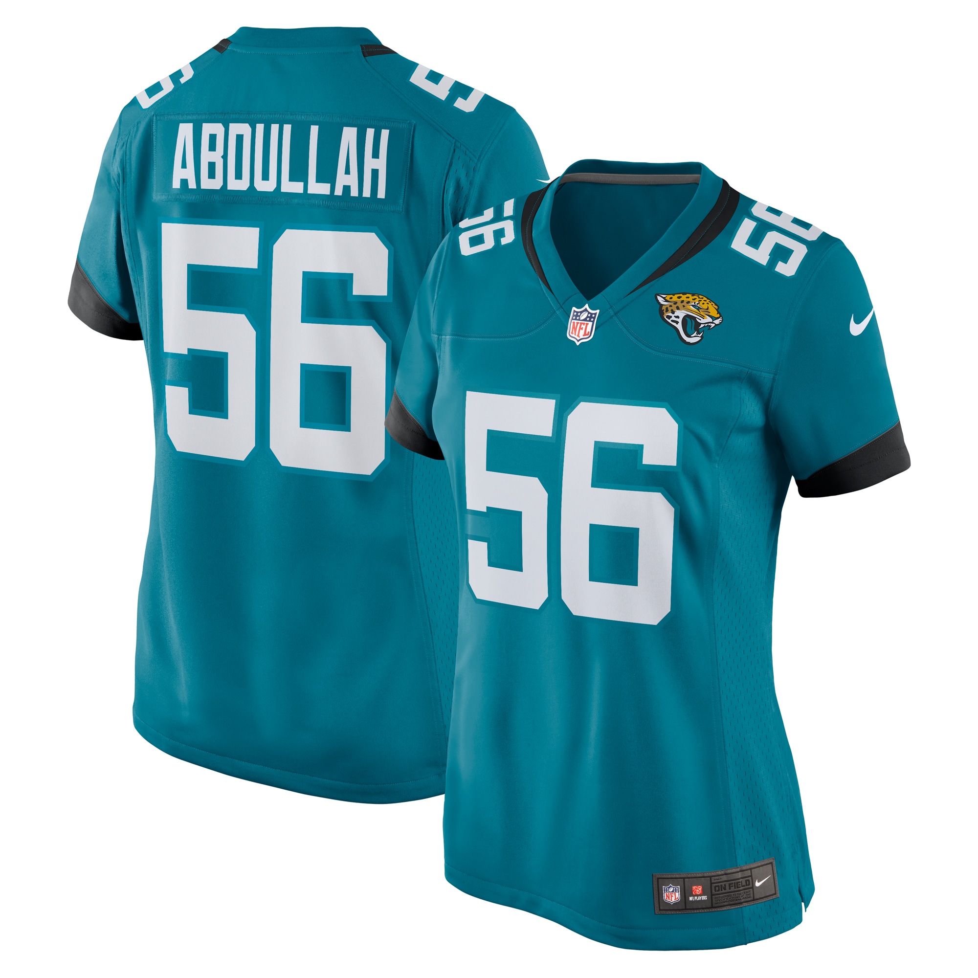 Yasir Abdullah Jacksonville Jaguars Nike Women's Team Game Jersey -  Teal