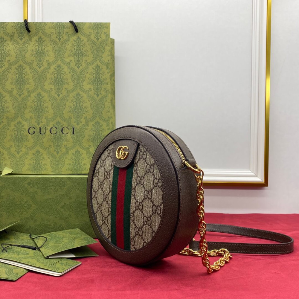 Gucci Ophidia Mini GG Round Shoulder Bag
